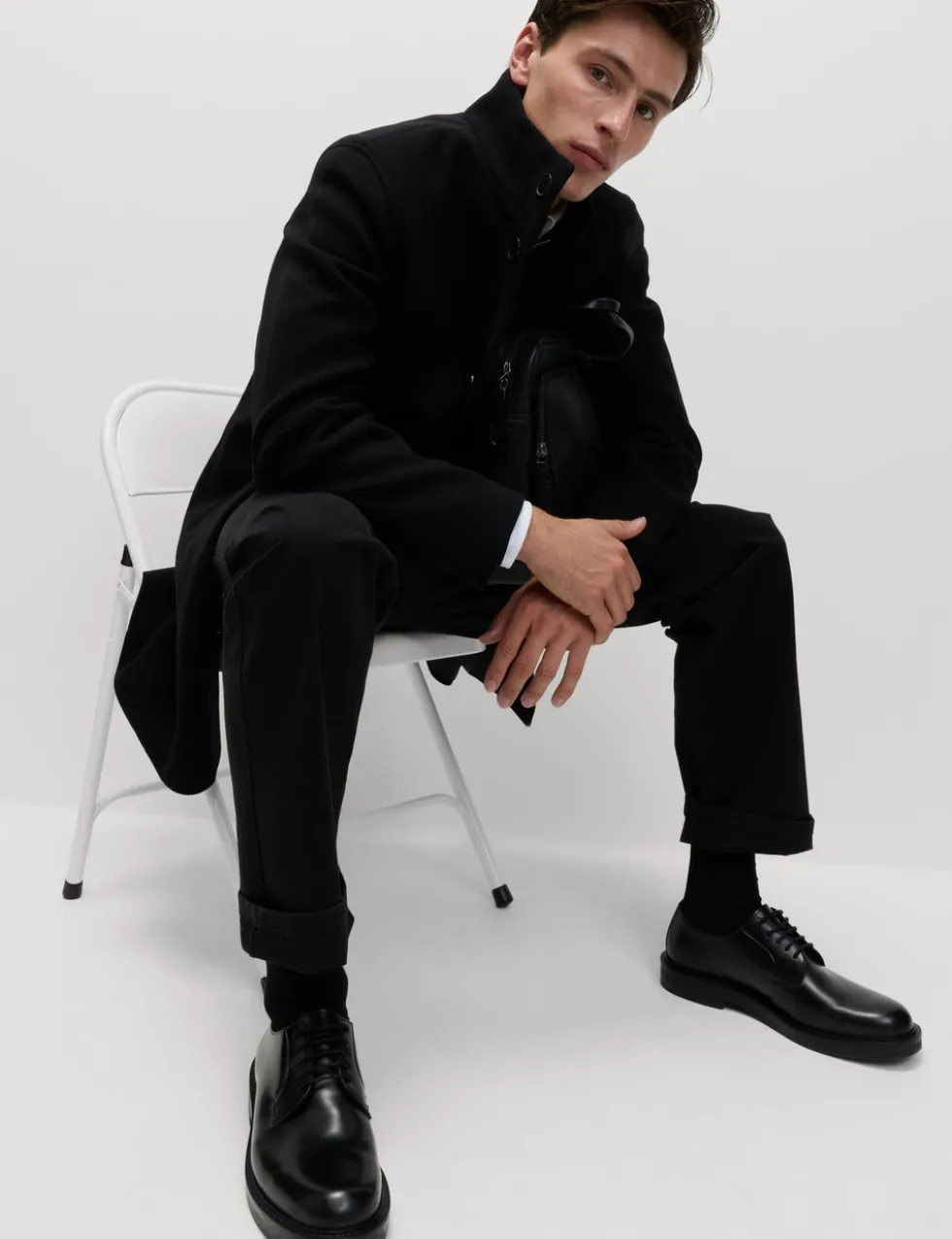 Funnel Neck Overcoat