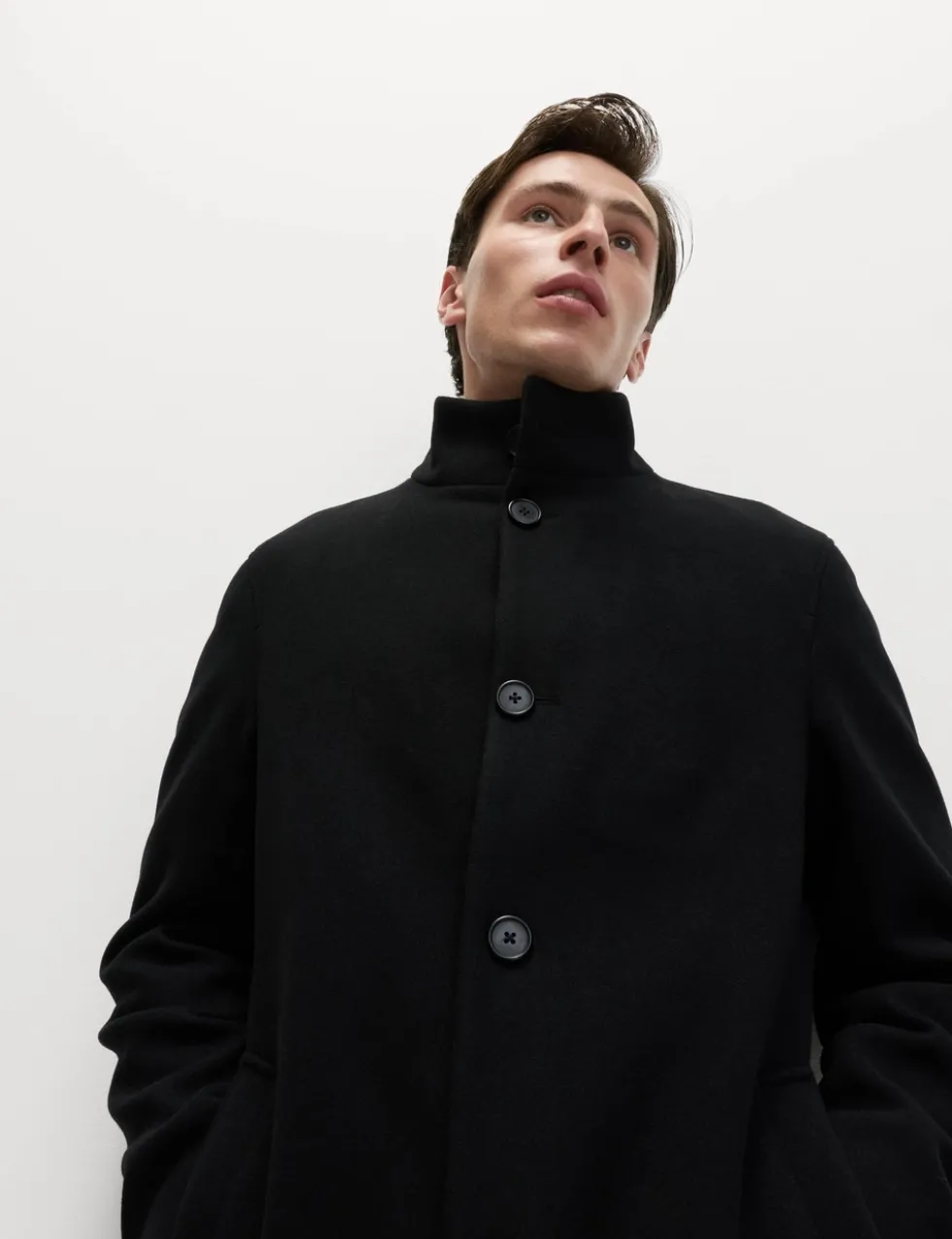 Funnel Neck Overcoat