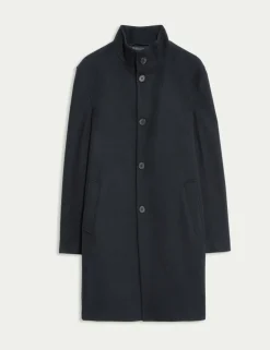 Funnel Neck Overcoat