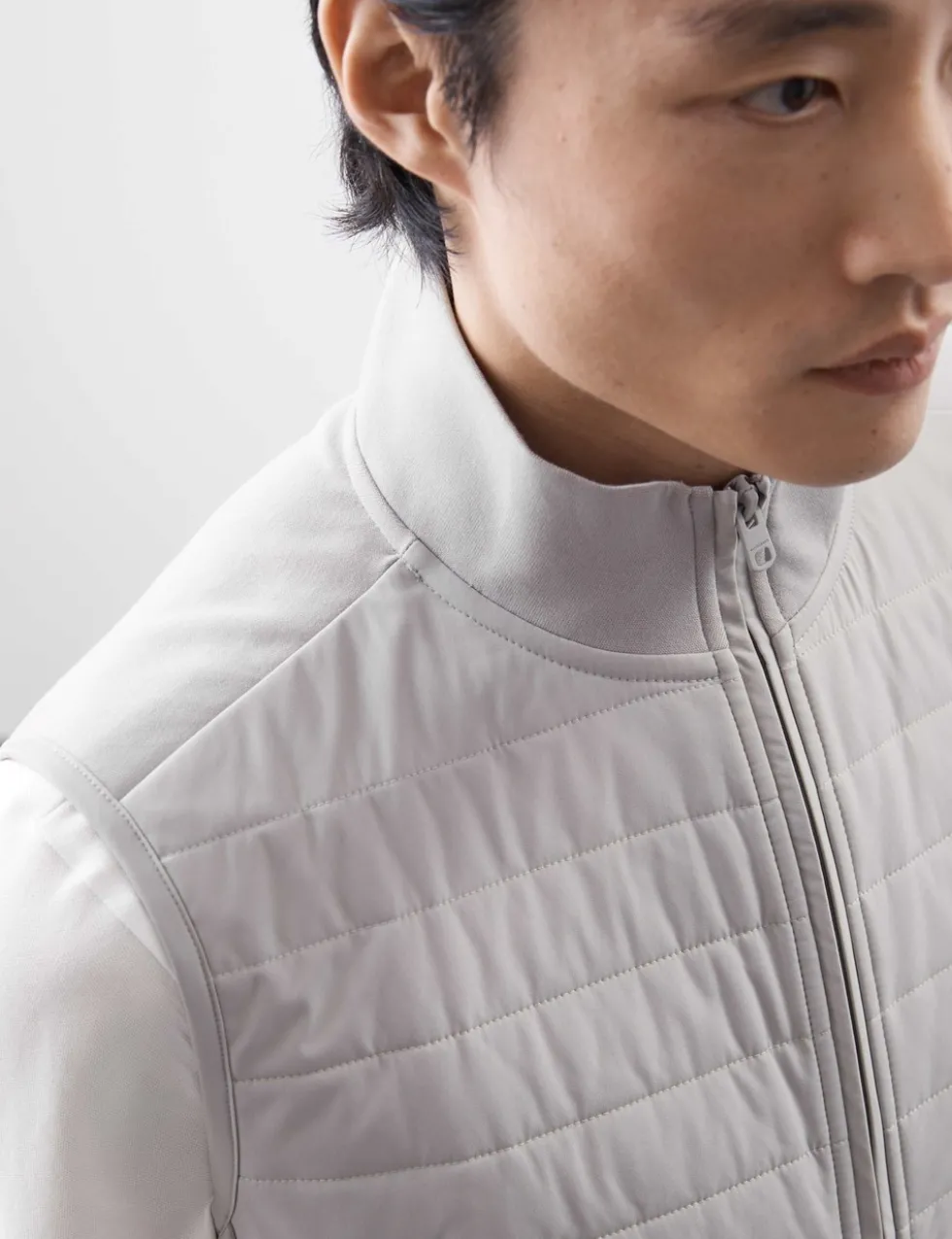 Funnel Neck Quilted Gilet