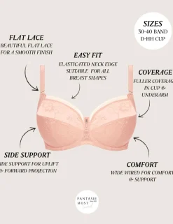 Fusion Lace Wired Side Support Bra