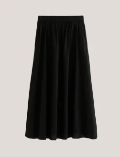 Galdana Pure Cotton Printed Midi Skirt