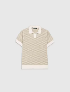 Galdfield Pure Cotton Knitted Polo Shirt