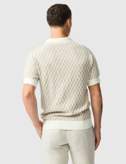 Galdfield Pure Cotton Knitted Polo Shirt