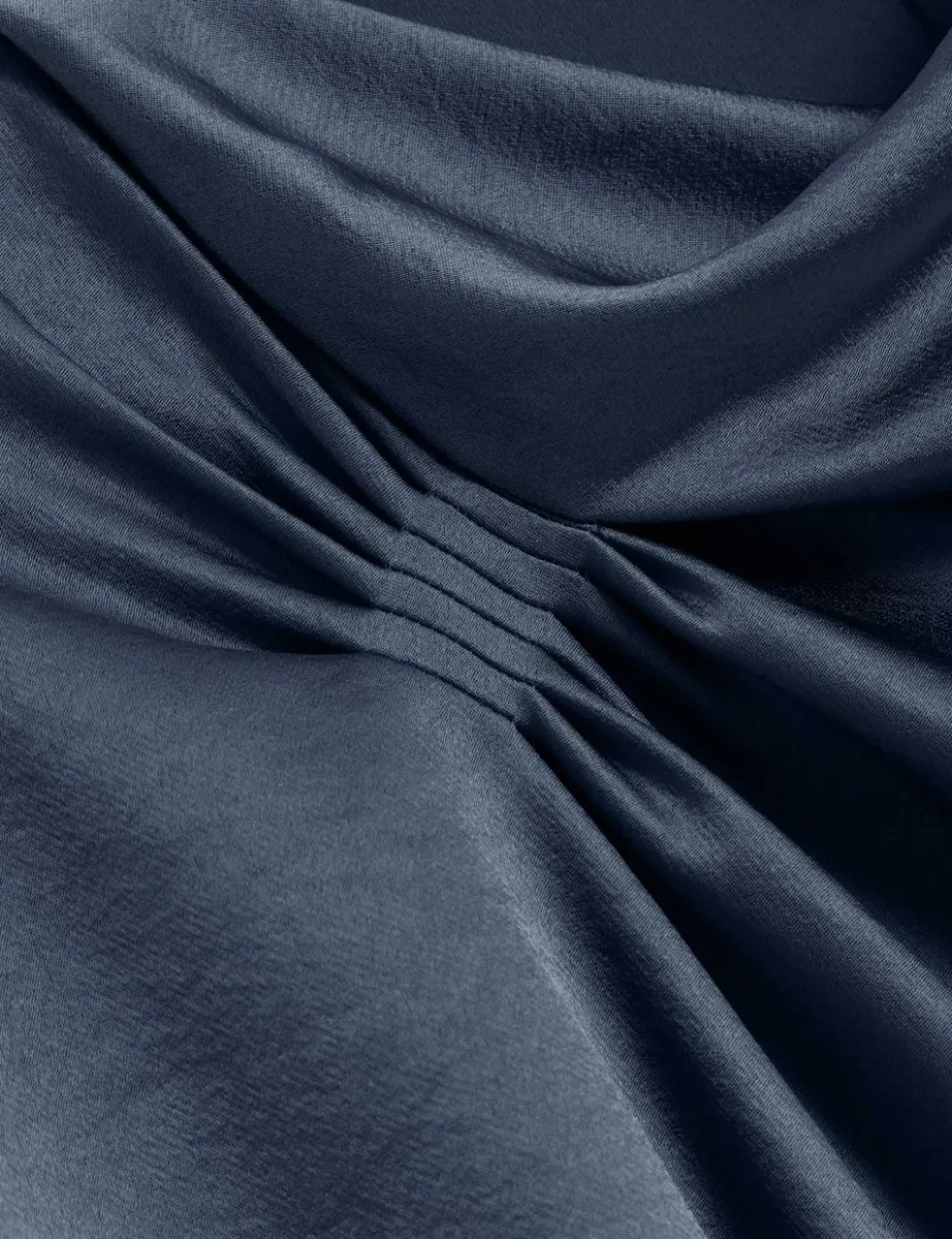 Gathered Shoulder Draped Top