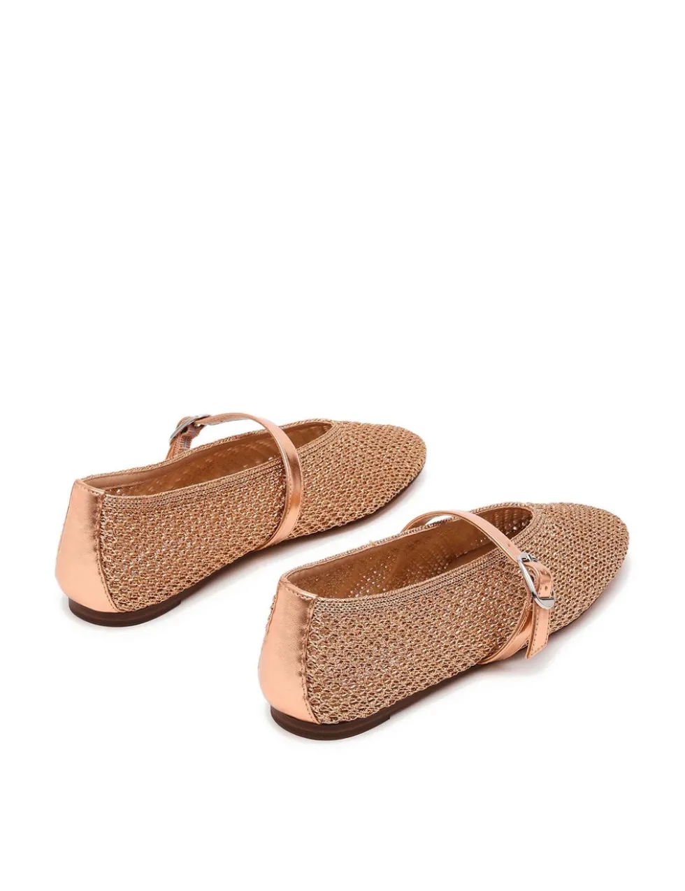 Gayla Buckle Woven Flat Pumps