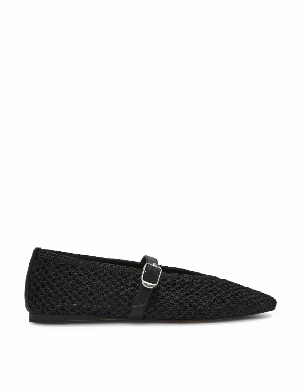 Gayla Buckle Woven Flat Pumps