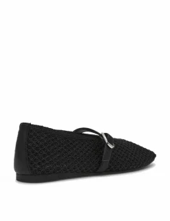 Gayla Buckle Woven Flat Pumps