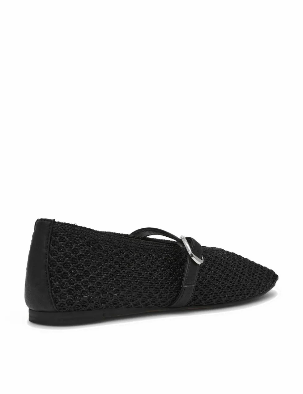 Gayla Buckle Woven Flat Pumps