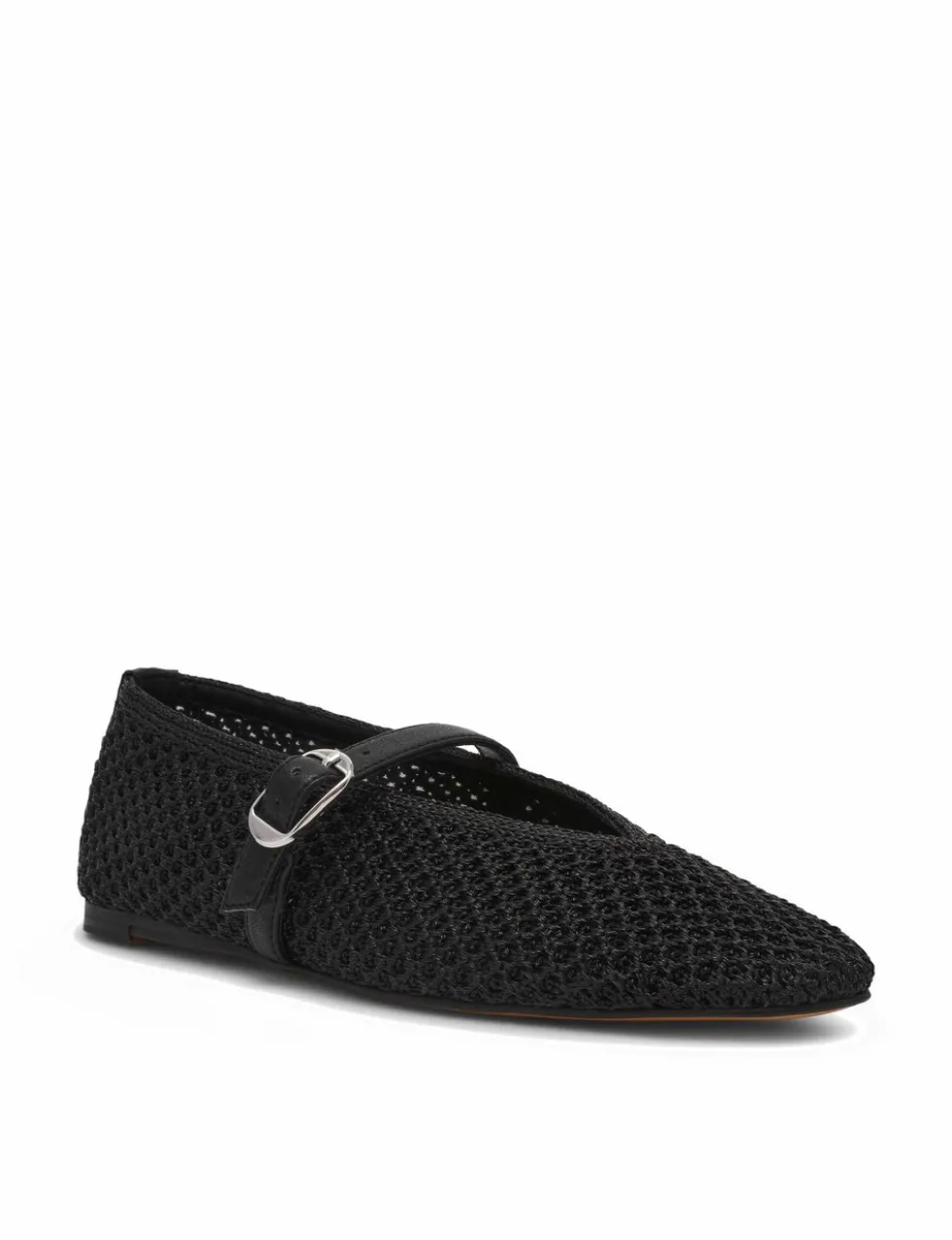 Gayla Buckle Woven Flat Pumps