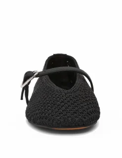 Gayla Buckle Woven Flat Pumps