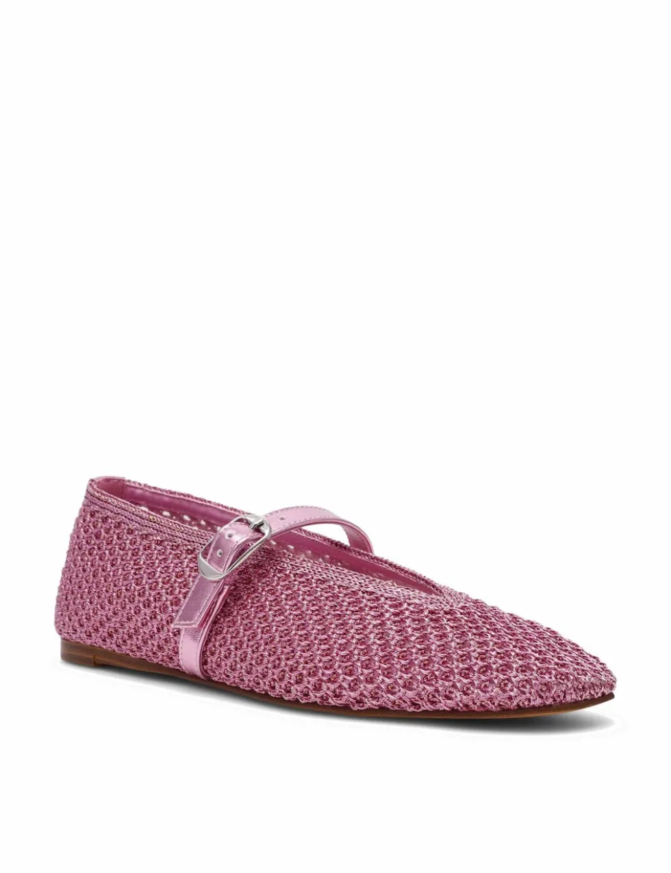 Gayla Buckle Woven Flat Pumps