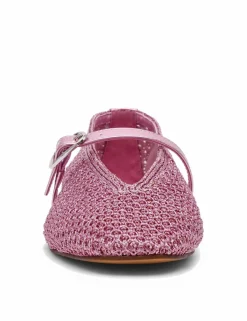 Gayla Buckle Woven Flat Pumps