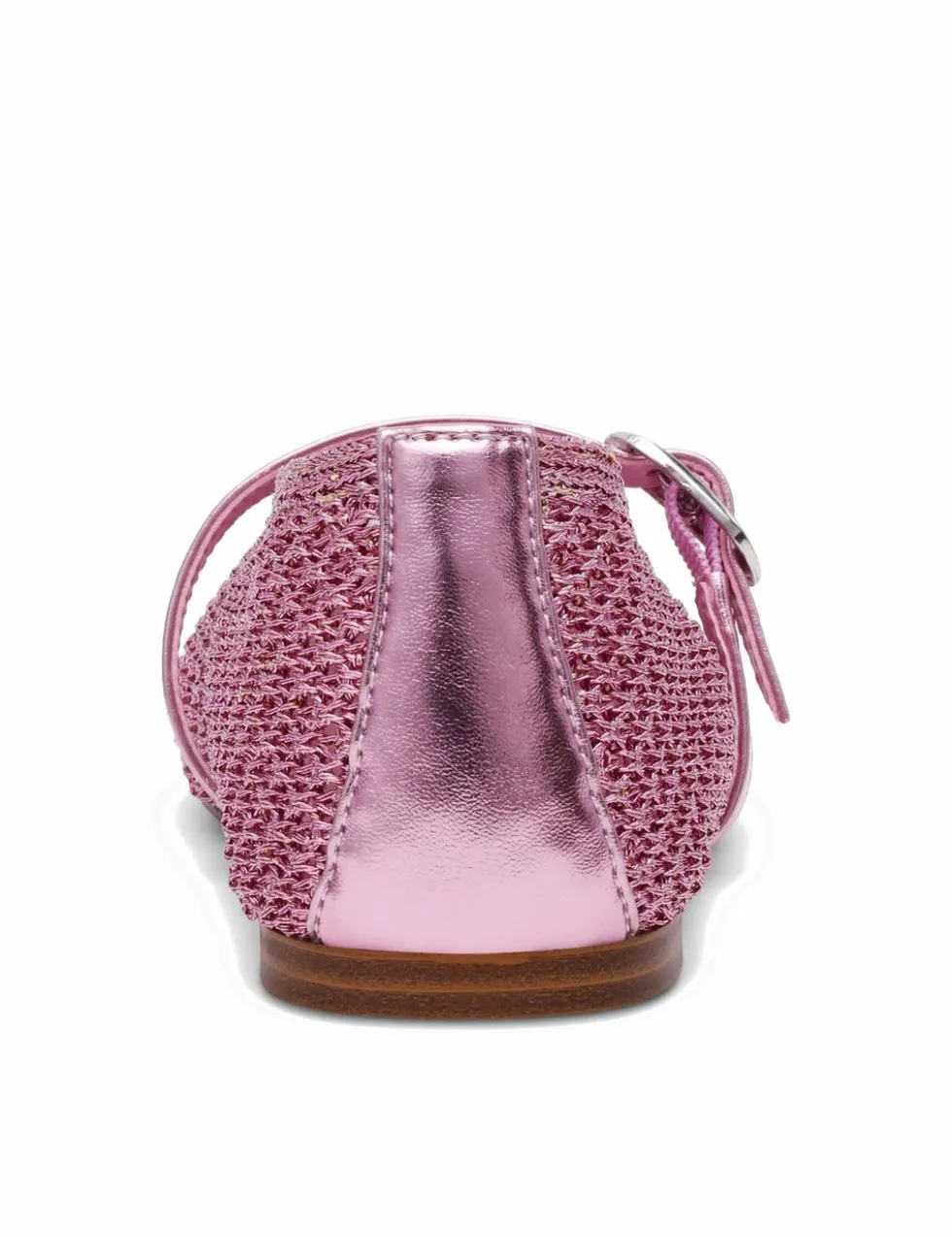 Gayla Buckle Woven Flat Pumps