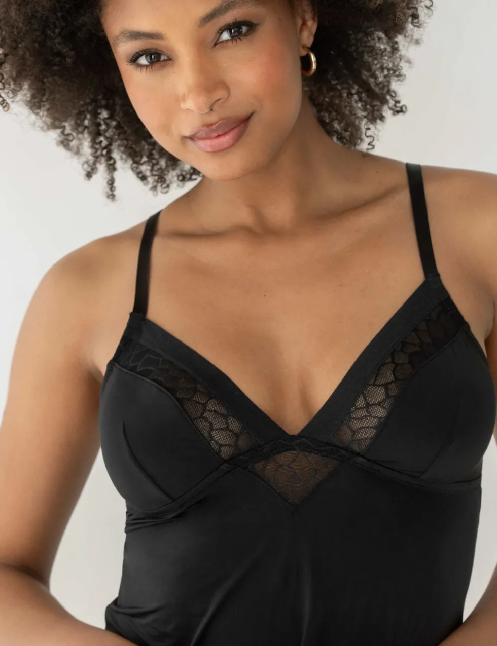 Geo Sculpt Strappy Chemise