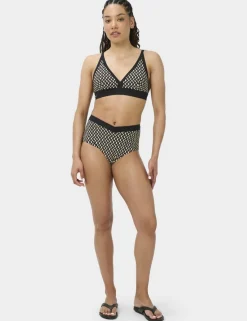 Geometric High Waisted Bikini Bottoms