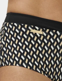 Geometric High Waisted Bikini Bottoms