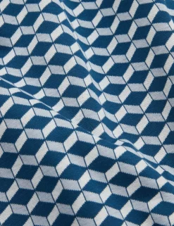 Geometric Jacquard Polo Shirt