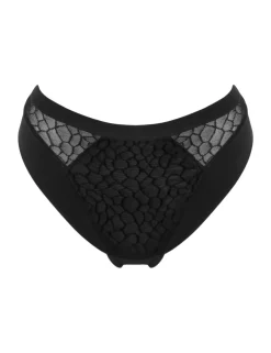 Geometric Mesh High Leg Knickers