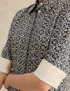 Geometric Mini Shift Dress