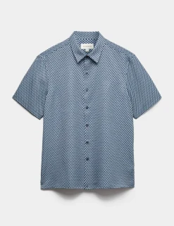 Geometric Print Short Sleeve Shirt