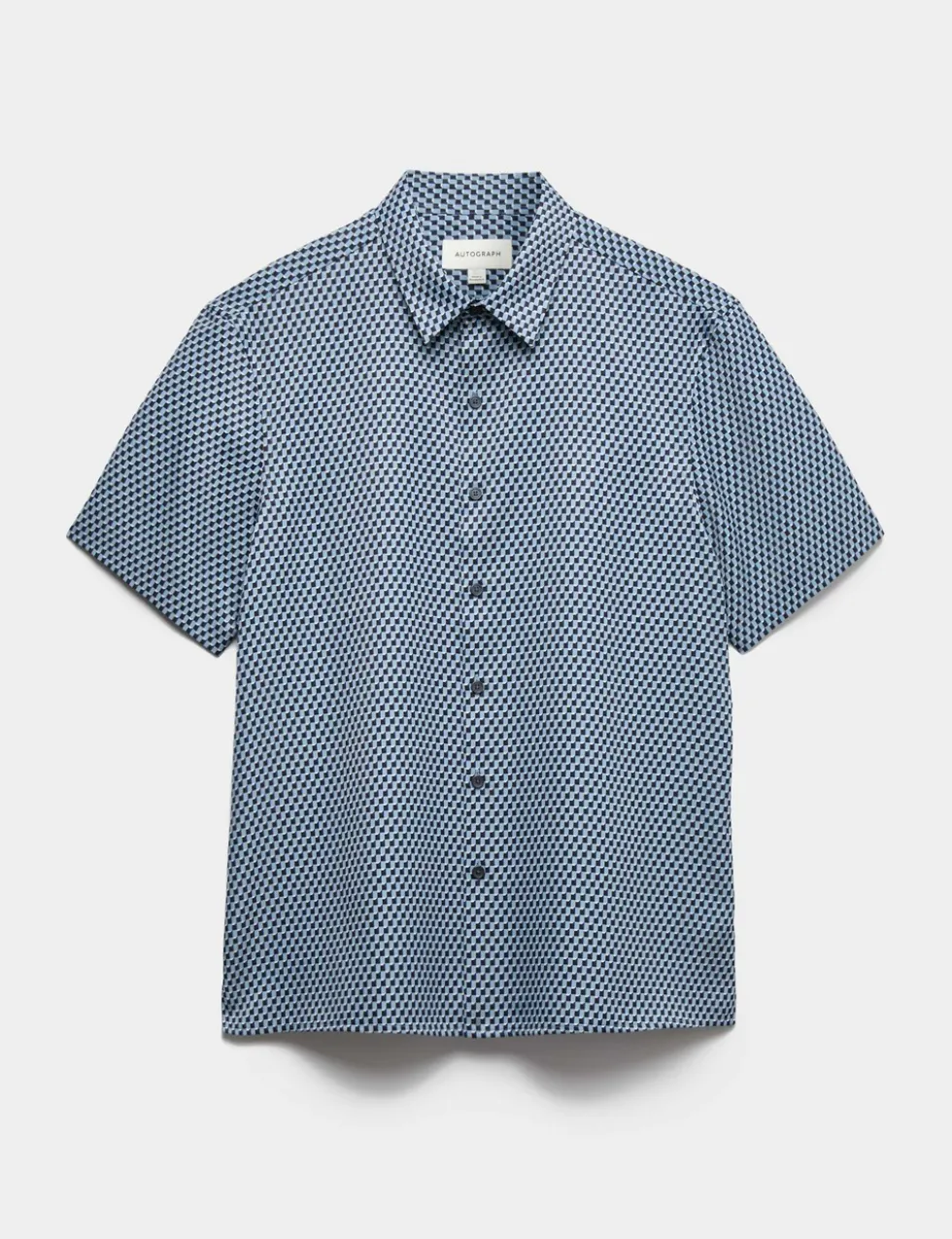 Geometric Print Short Sleeve Shirt