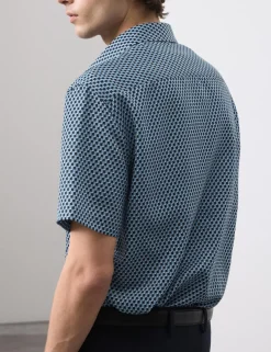 Geometric Print Short Sleeve Shirt