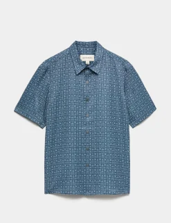 Geometric Print Short Sleeve Shirt