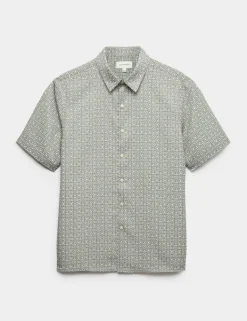 Geometric Print Short Sleeve Shirt
