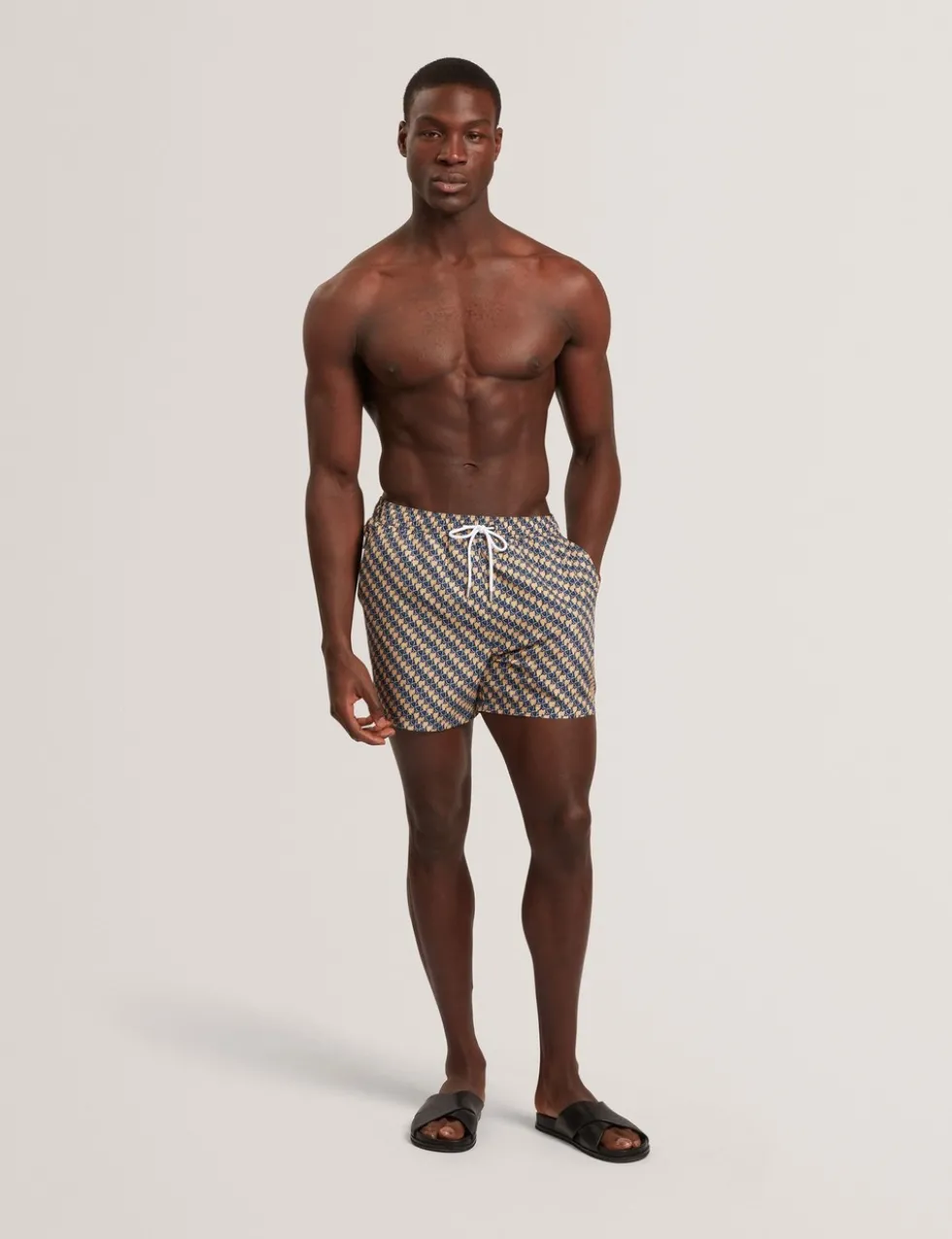 Geometric Print Swim Shorts