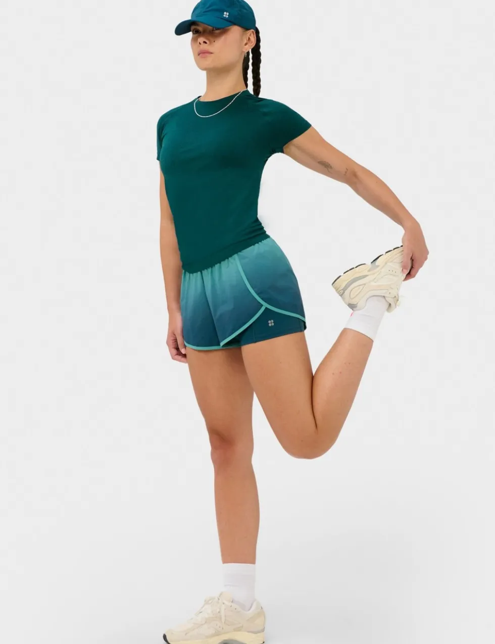 Get Set 2 in 1 High Waisted Sports Shorts