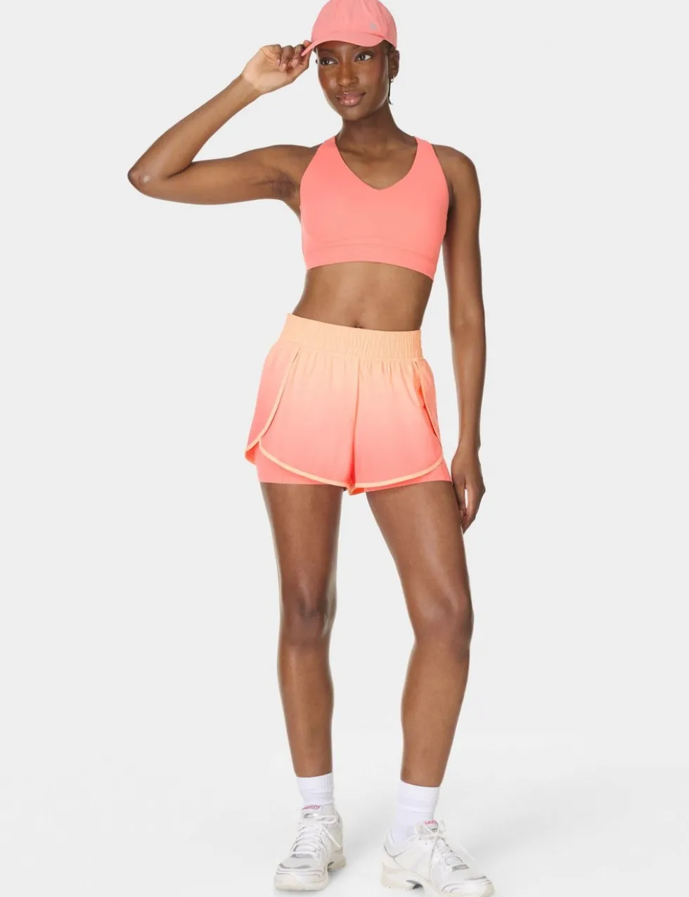 Get Set 2 in 1 High Waisted Sports Shorts