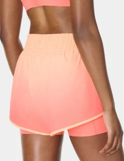 Get Set 2 in 1 High Waisted Sports Shorts