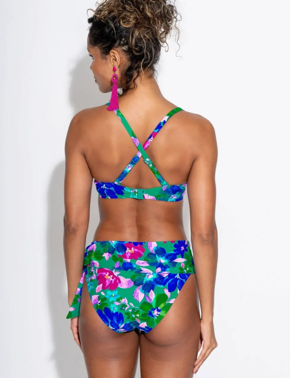 Getaway Padded Tie Convertible Bikini Top B-G