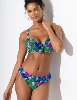 Getaway Padded Tie Convertible Bikini Top B-G