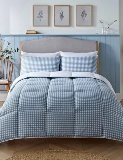 Gingham 4.5 Tog Coverless Duvet Set