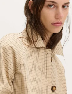 Gingham Button Through Short Jacket