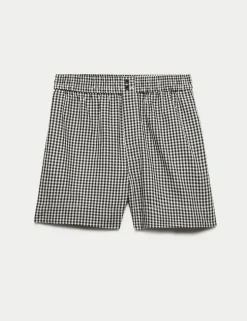 Gingham High Waisted Shorts