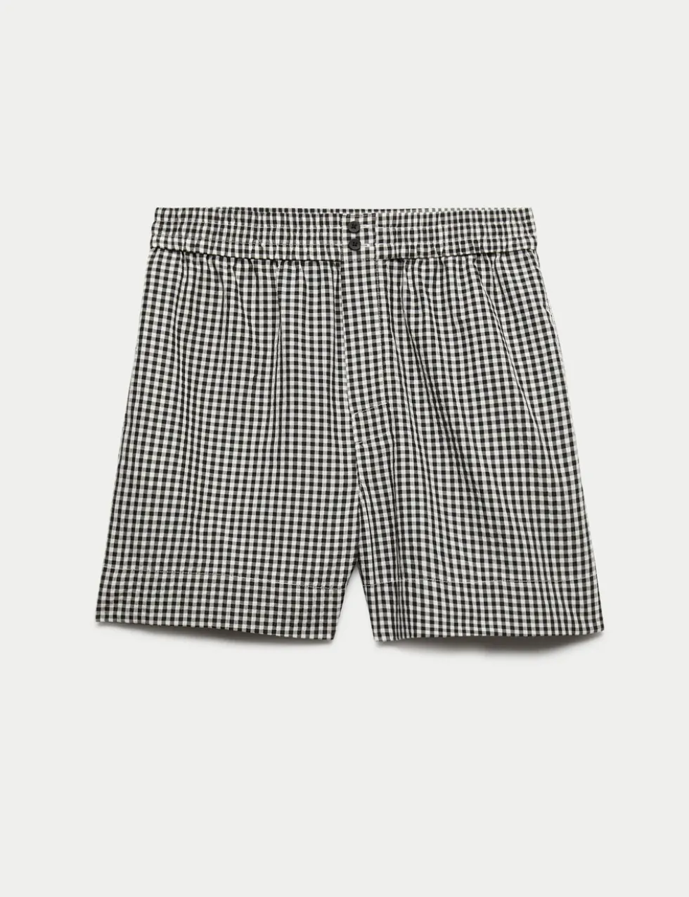 Gingham High Waisted Shorts