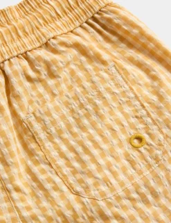 Gingham Seersucker Swim Shorts (0-3 Yrs)