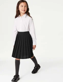 Girls' Easy Dressing Pull On School Skirt (2-16 Yrs)