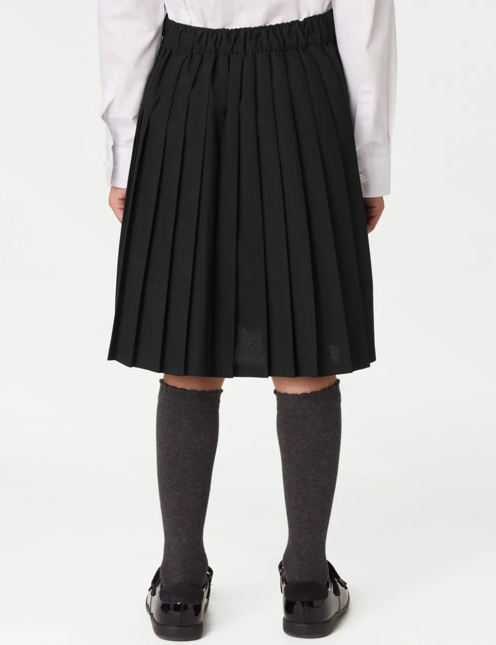Girls' Easy Dressing Pull On School Skirt (2-16 Yrs)