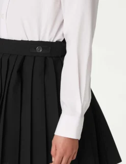 Girls' Easy Dressing Pull On School Skirt (2-16 Yrs)