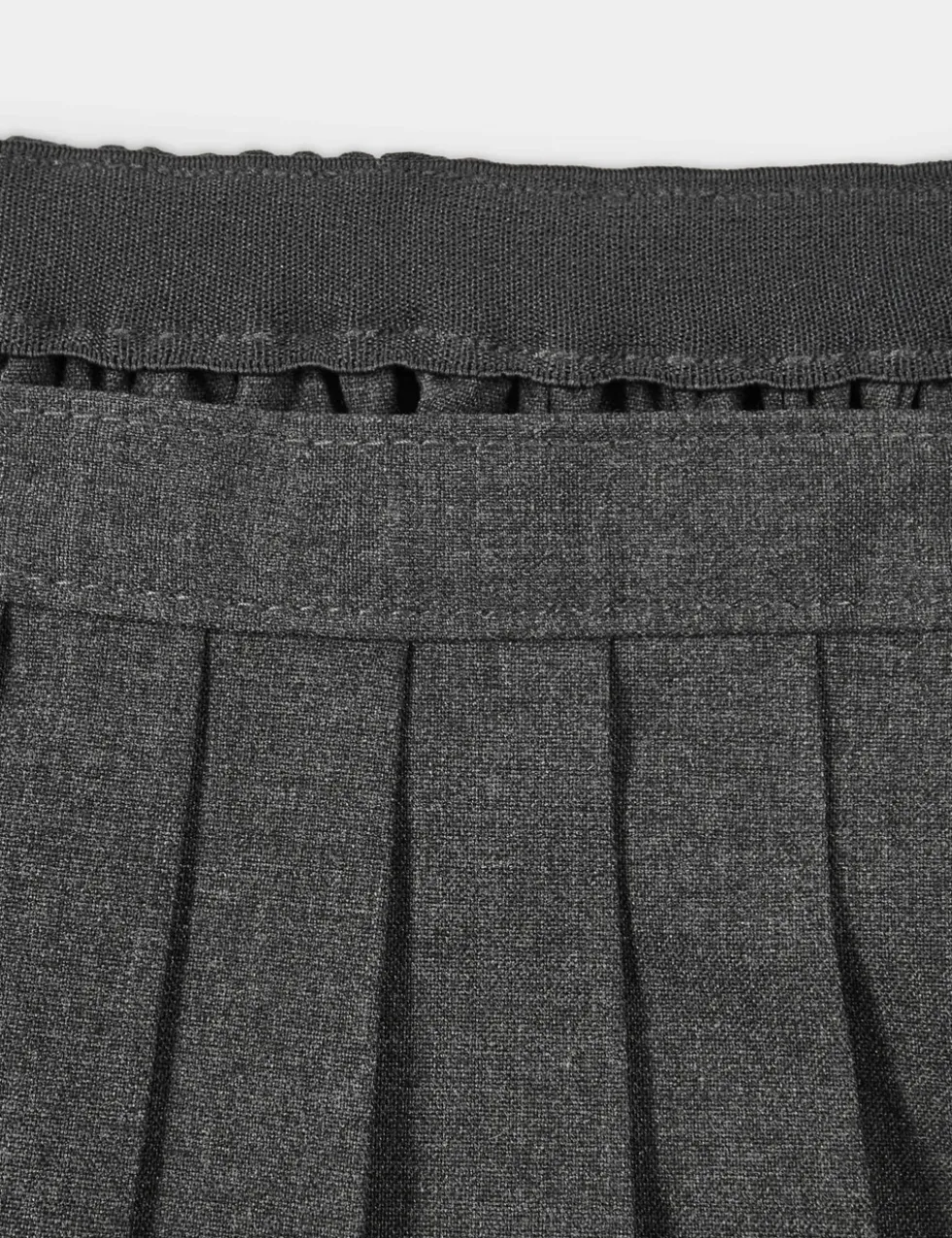 Girls' Easy Dressing Pull On School Skirt (2-16 Yrs)