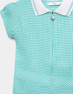 Girls' Gingham School Playsuit (2-14 Yrs)