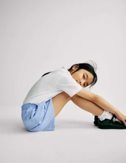 Girls' Gingham School Shorts (3-14 Yrs)