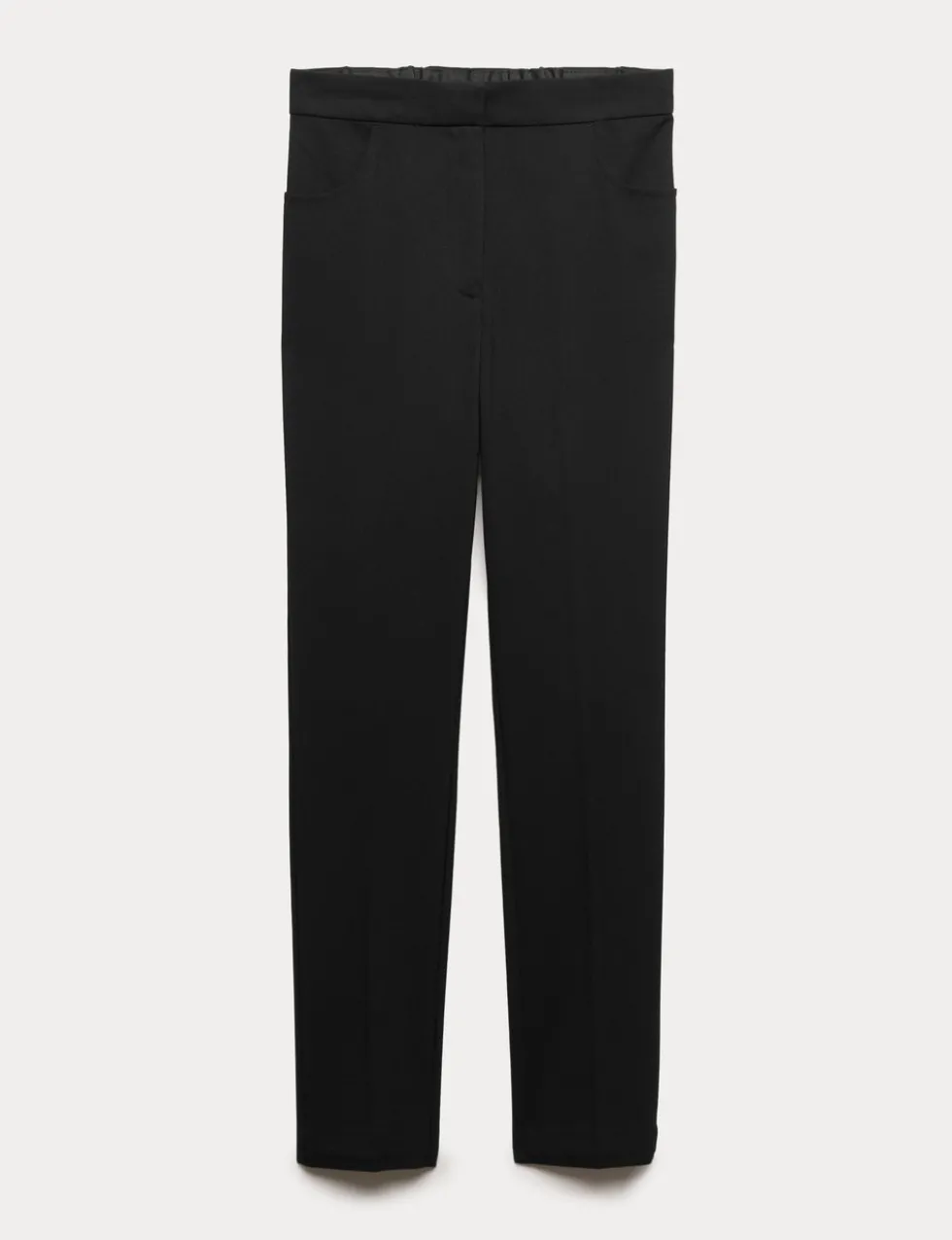 Girls High Waist Skinny School Trousers (9-18 Yrs)