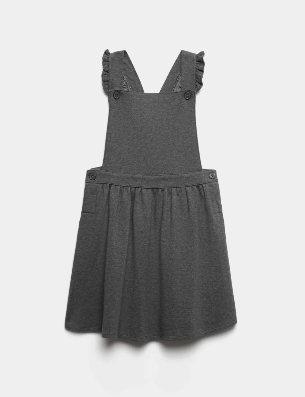 Girls' Jersey Frilled School Pinafore (2-12 Yrs)