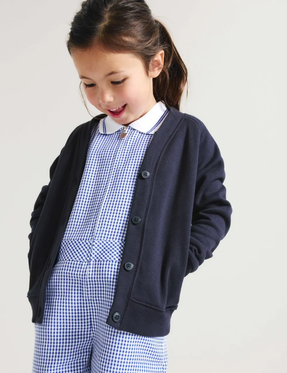 Girls' Jersey School Cardigan (2-18 Yrs)