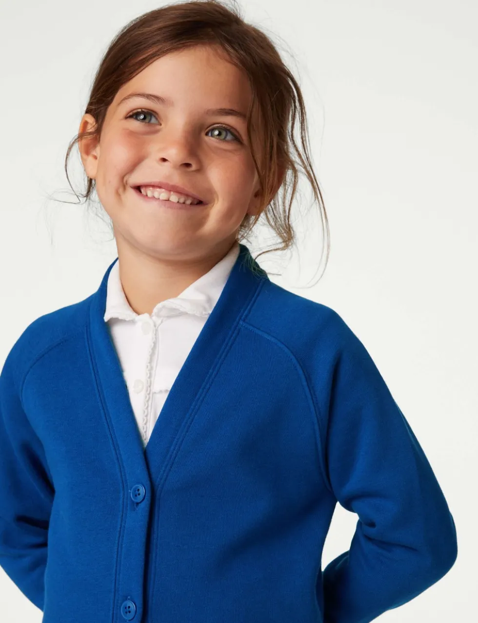 Girls' Jersey School Cardigan (2-18 Yrs)